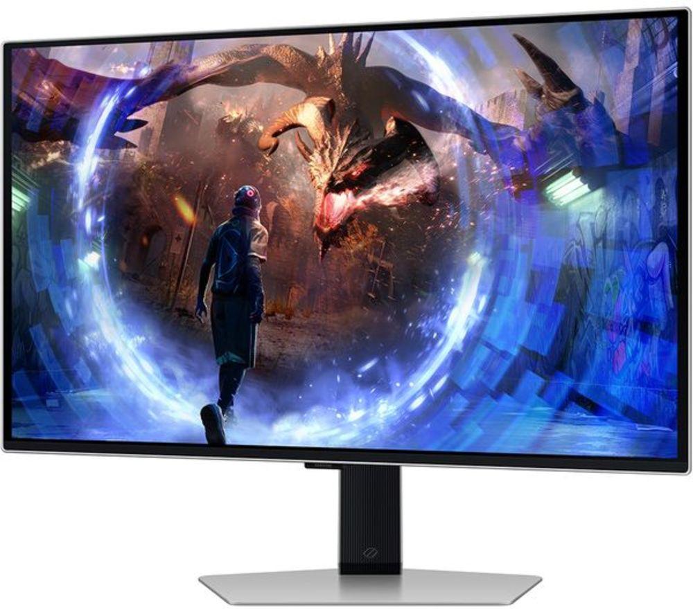 SAMSUNG Odyssey G6 LS27DG602SUXXU Quad HD 27" OLED Refurbished Gaming Monitor - Silver (Excellent Condition) image number 14 of 19