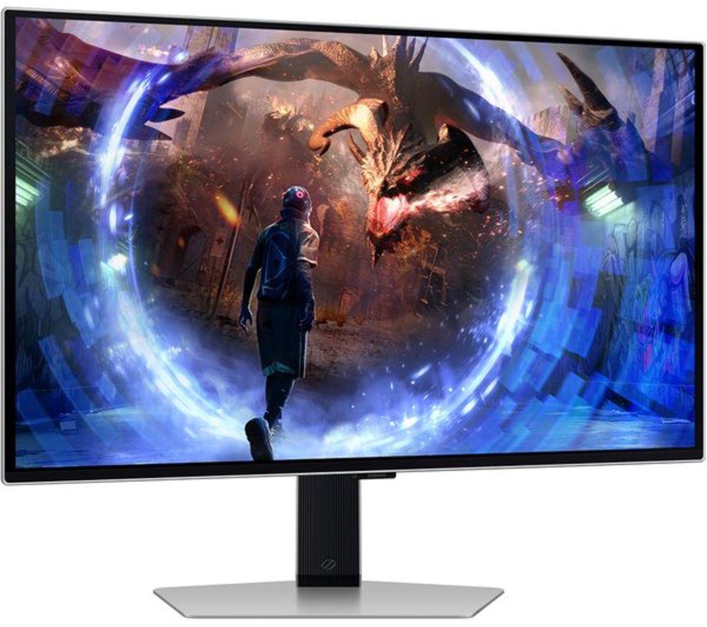 SAMSUNG Odyssey G6 LS27DG602SUXXU Quad HD 27" OLED Refurbished Gaming Monitor - Silver (Excellent Condition) image number 15 of 19