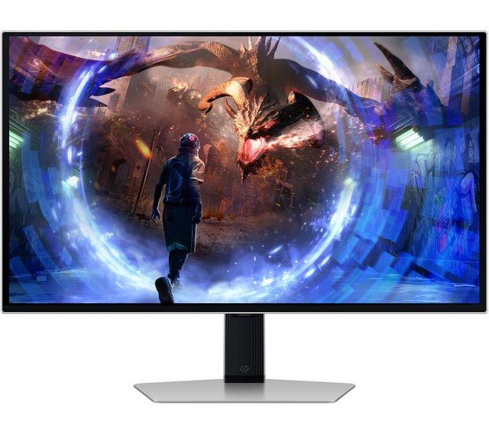 SAMSUNG Odyssey G6 LS27DG602SUXXU Quad HD 27" OLED Refurbished Gaming Monitor - Silver (Very Good Condition) image number 2 of 19