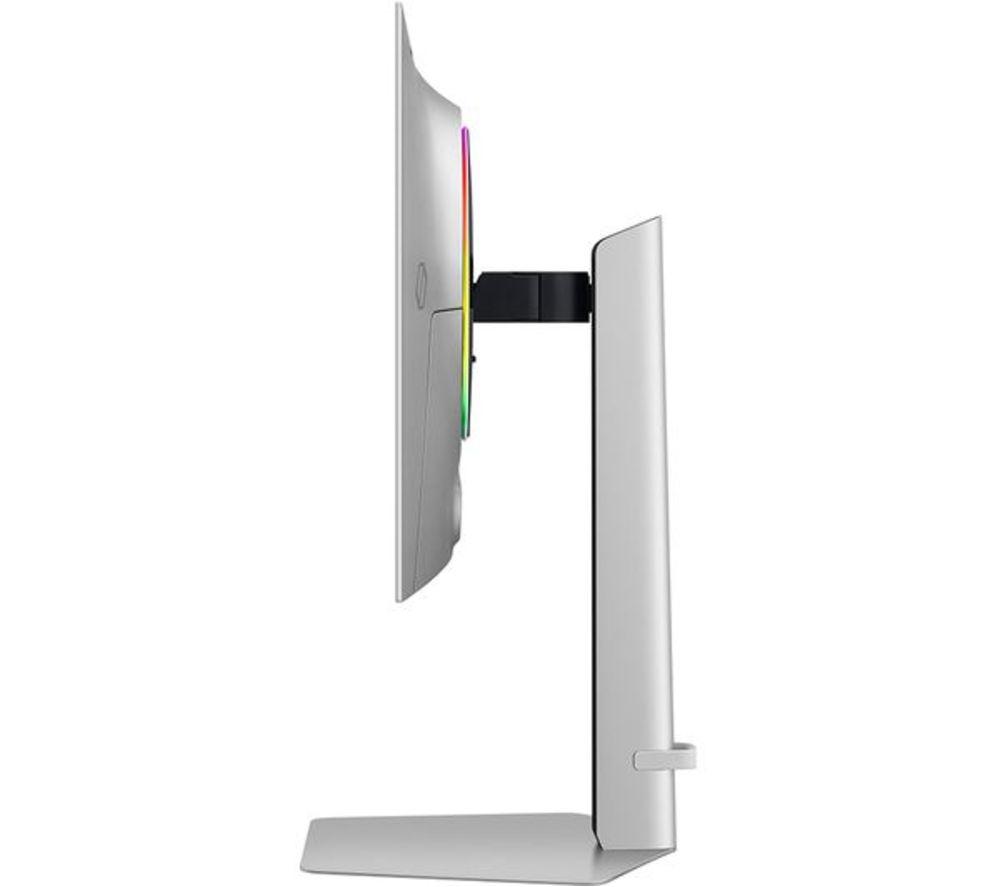 SAMSUNG Odyssey G6 LS27DG602SUXXU Quad HD 27" OLED Refurbished Gaming Monitor - Silver (Very Good Condition) image number 11 of 19