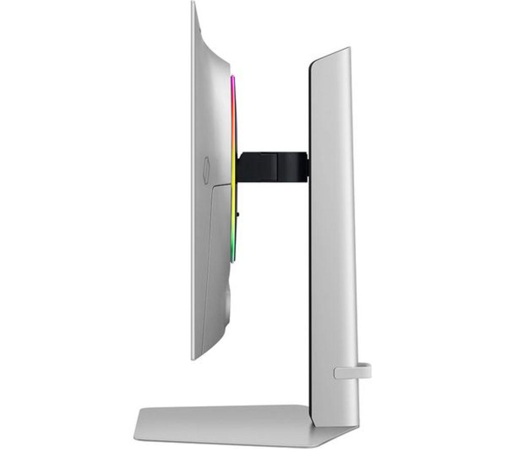 SAMSUNG Odyssey G6 LS27DG602SUXXU Quad HD 27" OLED Refurbished Gaming Monitor - Silver (Very Good Condition) image number 12 of 19
