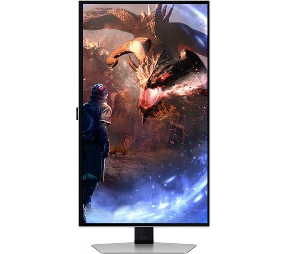 SAMSUNG Odyssey G6 LS27DG602SUXXU Quad HD 27" OLED Refurbished Gaming Monitor - Silver (Very Good Condition) image number 16 of 19