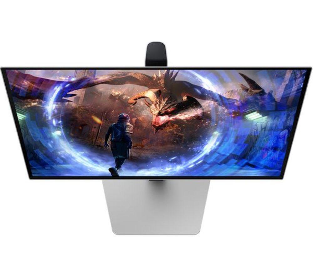 SAMSUNG Odyssey G6 LS27DG602SUXXU Quad HD 27" OLED Refurbished Gaming Monitor - Silver (Very Good Condition) image number 17 of 19