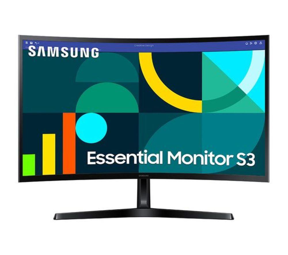 SAMSUNG LS27D366GAUXXU Full HD 27" Curved VA LCD Refurbished Monitor - Black (Excellent Condition) image number 7 of 9