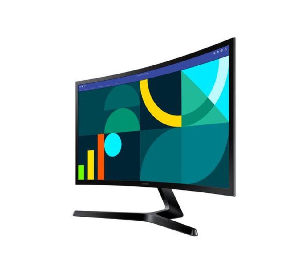SAMSUNG LS24D366GAUXXU Full HD 24" Curved VA LCD Refurbished Monitor - Black (Very Good Condition) image number 2 of 6