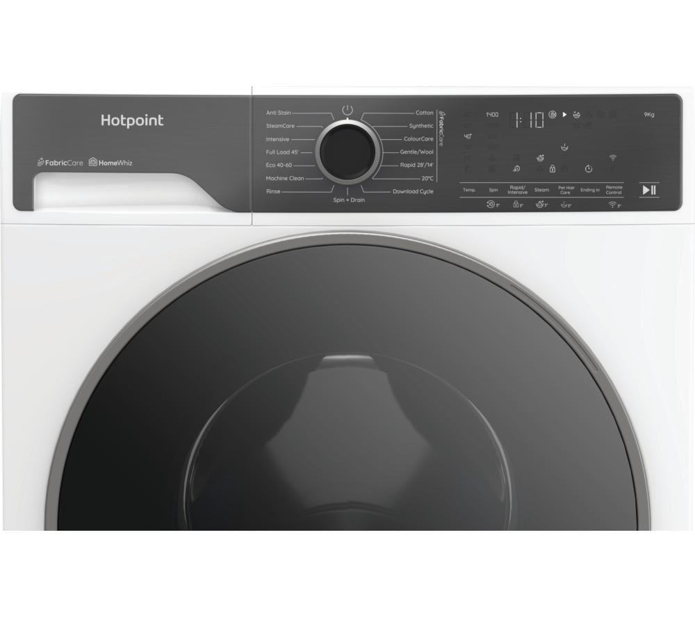 HOTPOINT Fabric Care Pro HPC 96 CARE UK WiFi-enabled 9 kg 1400 Spin Washing Machine - White image number 3 of 16