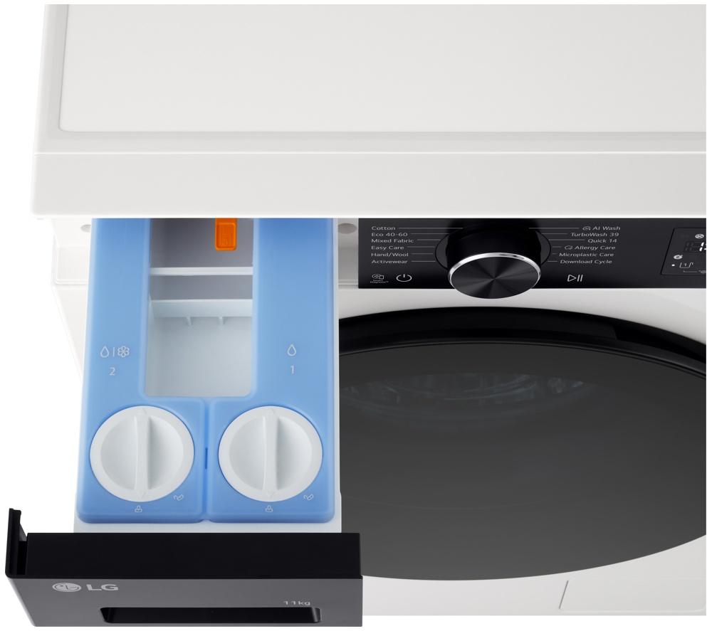 LG Series 5 ezDispense F4X5511THB WiFi-enabled 11 kg 1400 Spin Washing Machine - White image number 15 of 18