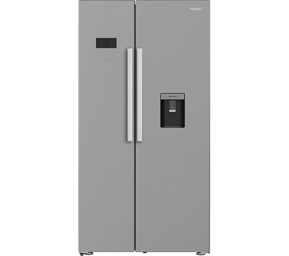 HOTPOINT HPG2 6583W XP4UK Dual No Frost American-Style Fridge Freezer – Silver, Silver/Grey