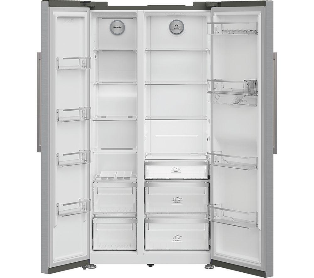 HOTPOINT HPG2 6583W XP4UK Dual No Frost American-Style Fridge Freezer - Silver image number 3 of 12