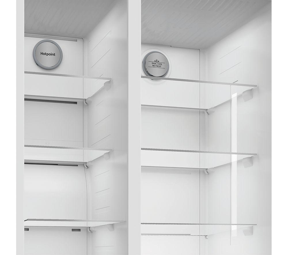 HOTPOINT HPG2 6583W XP4UK Dual No Frost American-Style Fridge Freezer - Silver image number 5 of 12