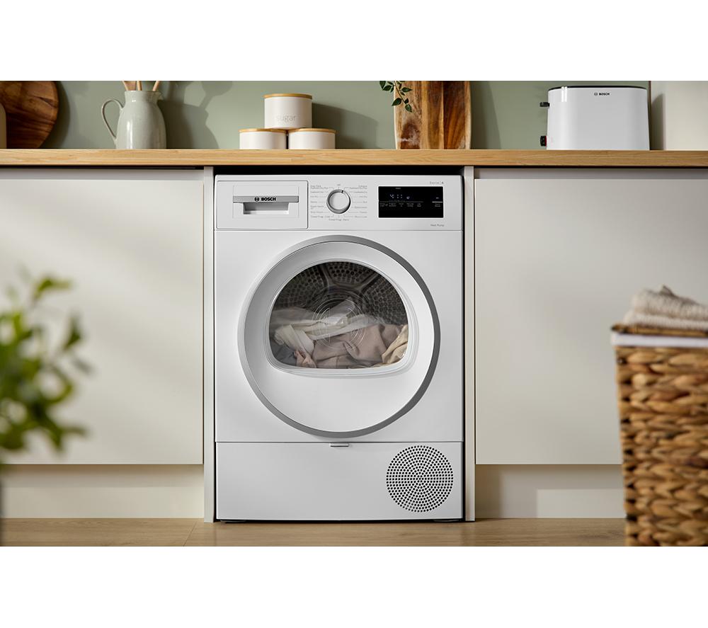 BOSCH Series 4 WTH85226GB 8 kg Heat Pump Tumble Dryer - White image number 8 of 16