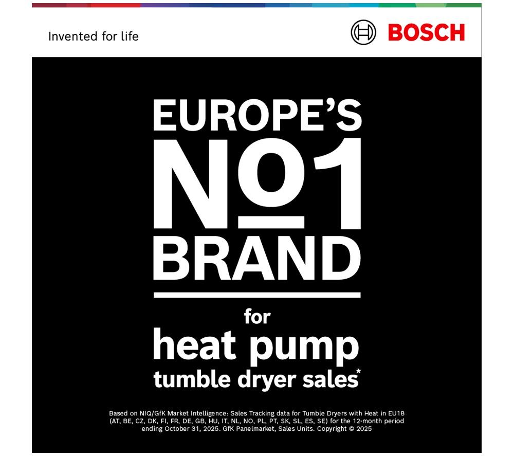 BOSCH Series 4 WTH85226GB 8 kg Heat Pump Tumble Dryer - White image number 16 of 16