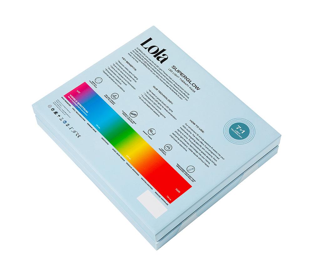 LOLA Superglow LED Face Mask - Baby Blue image number 6 of 15