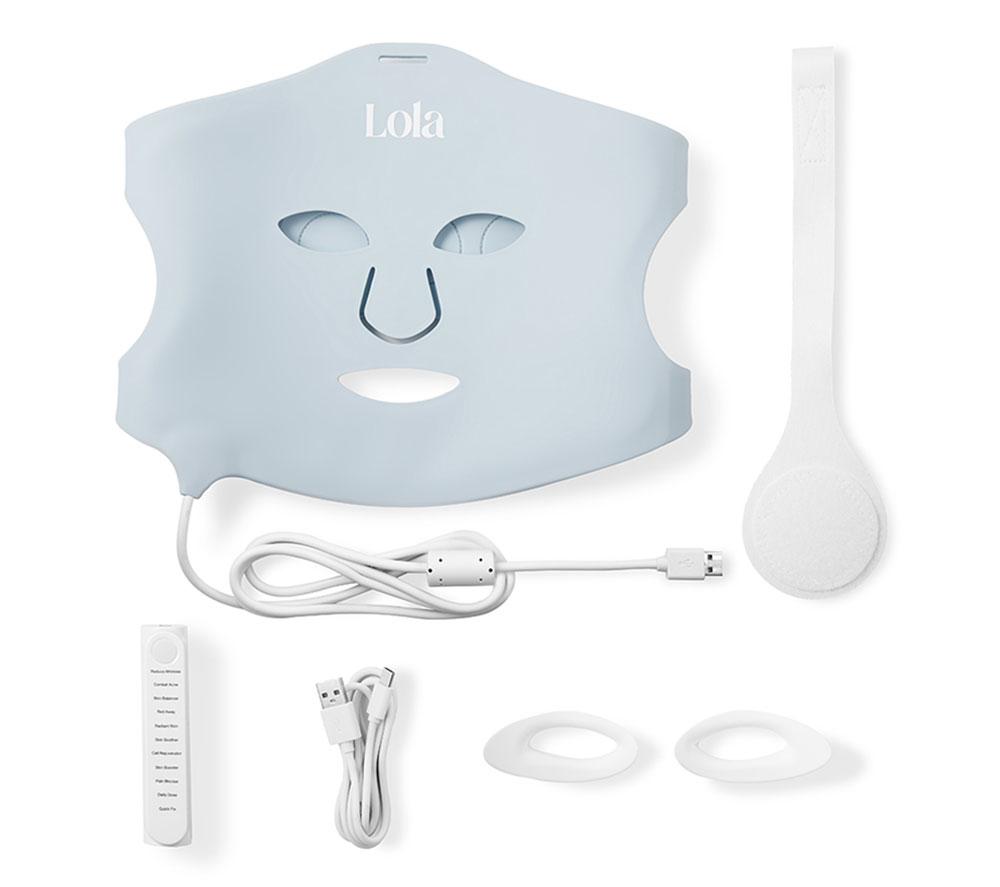 LOLA Superglow LED Face Mask - Baby Blue image number 10 of 15