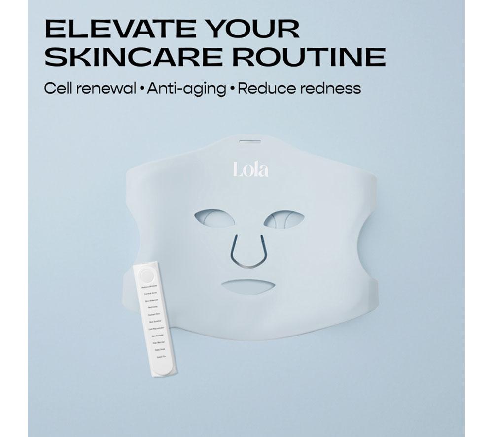 LOLA Superglow LED Face Mask - Baby Blue image number 11 of 15