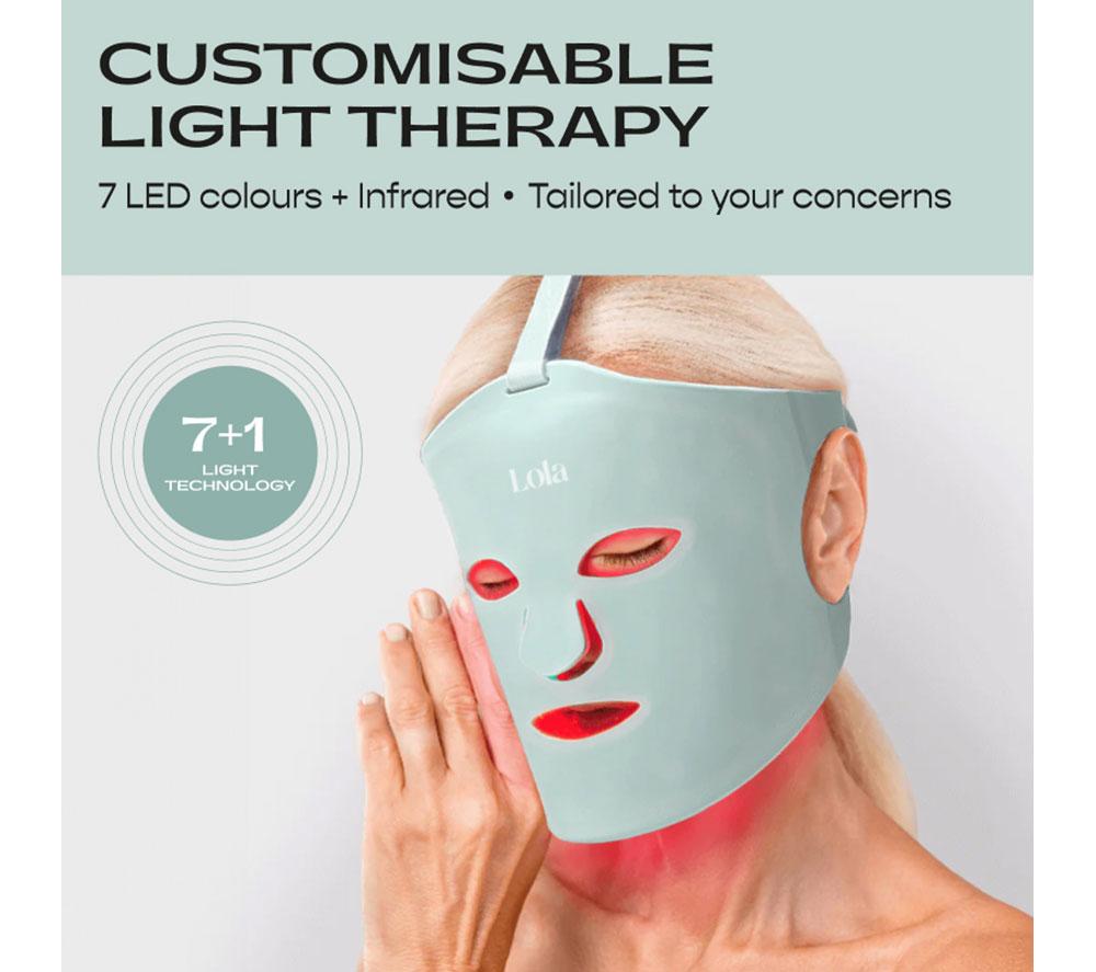 LOLA Superglow LED Face Mask - Mint image number 9 of 14