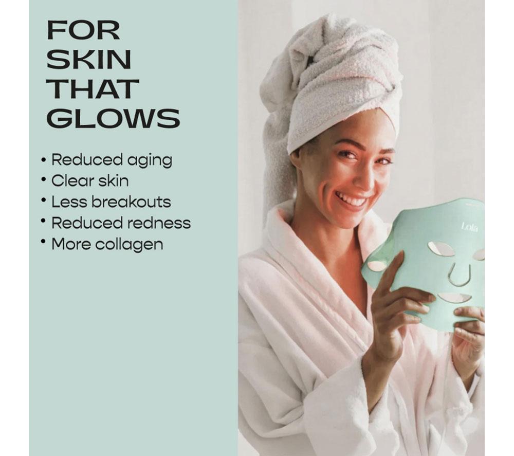 LOLA Superglow LED Face Mask - Mint image number 10 of 14
