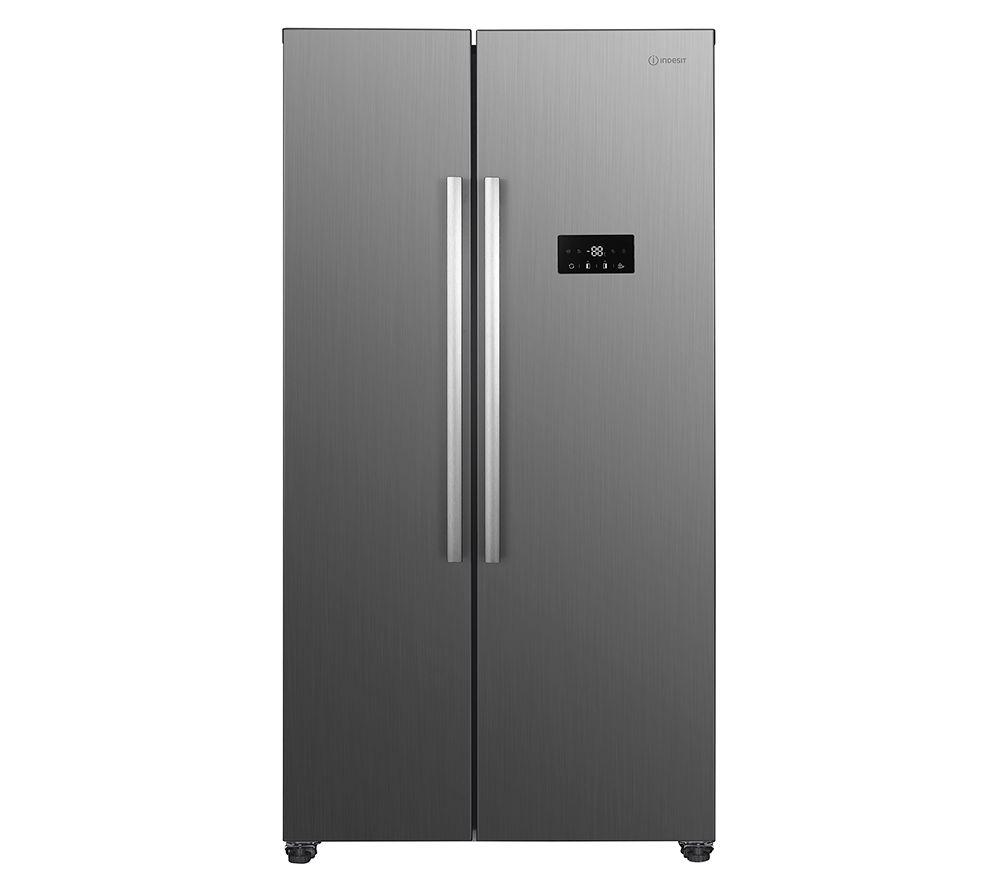 INDESIT INGF 6441 XP4UK American-style Fridge Freezer - Inox, Silver/Grey
