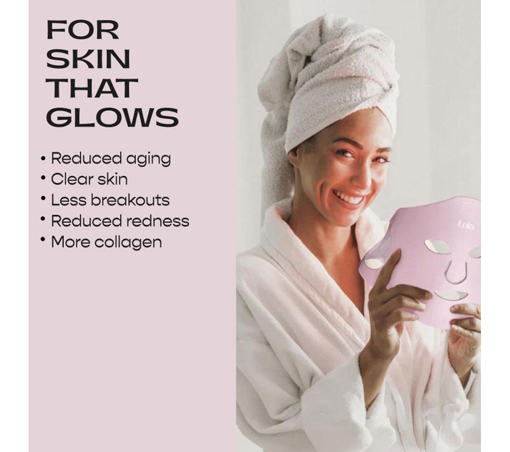 LOLA Superglow LED Face Mask - Pink image number 7 of 13
