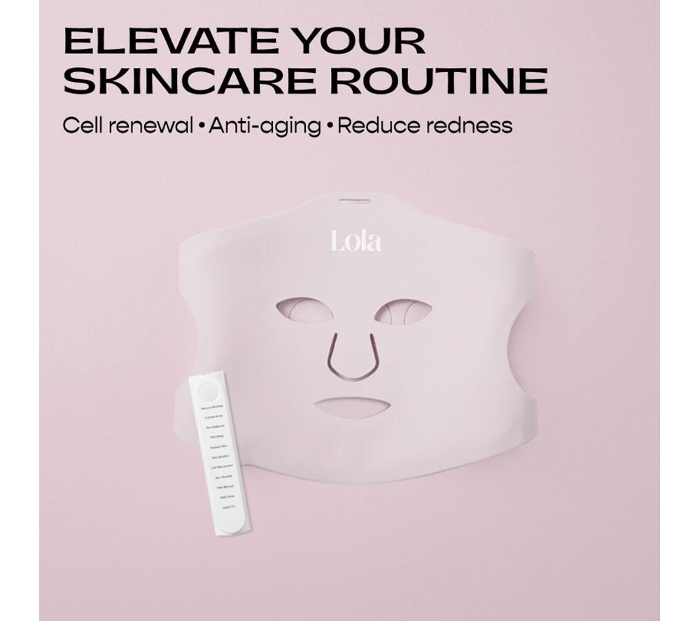 LOLA Superglow LED Face Mask - Pink image number 9 of 13