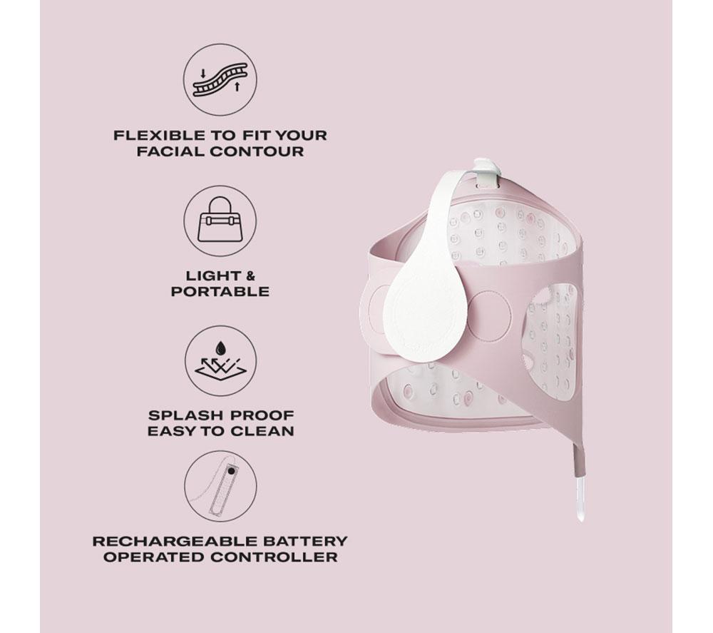 LOLA Superglow LED Face Mask - Pink image number 10 of 13
