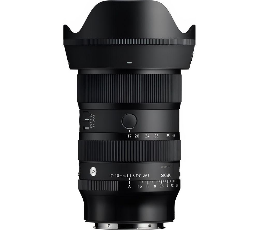 Sigma Art 17-40 Mm F/1.8 Dc Standard Zoom Lens - For Canon, Black