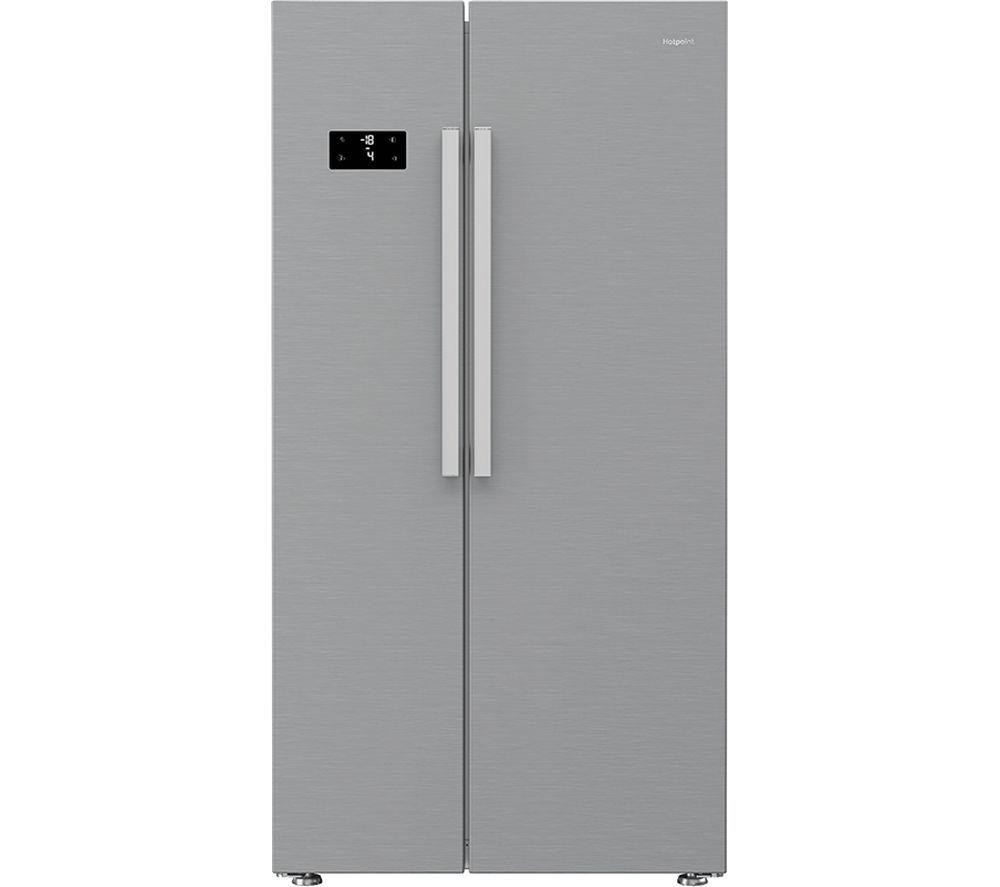 HOTPOINT HPG2 6592 XP4UK Dual No Frost American-Style Fridge Freezer – Silver, Silver/Grey
