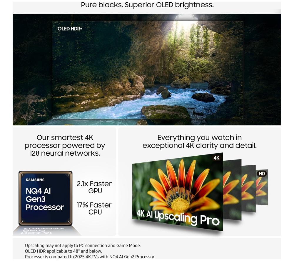 SAMSUNG S90F 42" OLED 4K Vision AI Smart TV 2025 - QE42S90F image number 3 of 11