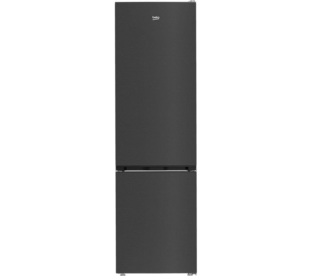 BEKO Pro HarvestFresh AeroFlow CNA7603VPZ 70/30 Fridge Freezer – Black Steel, Black