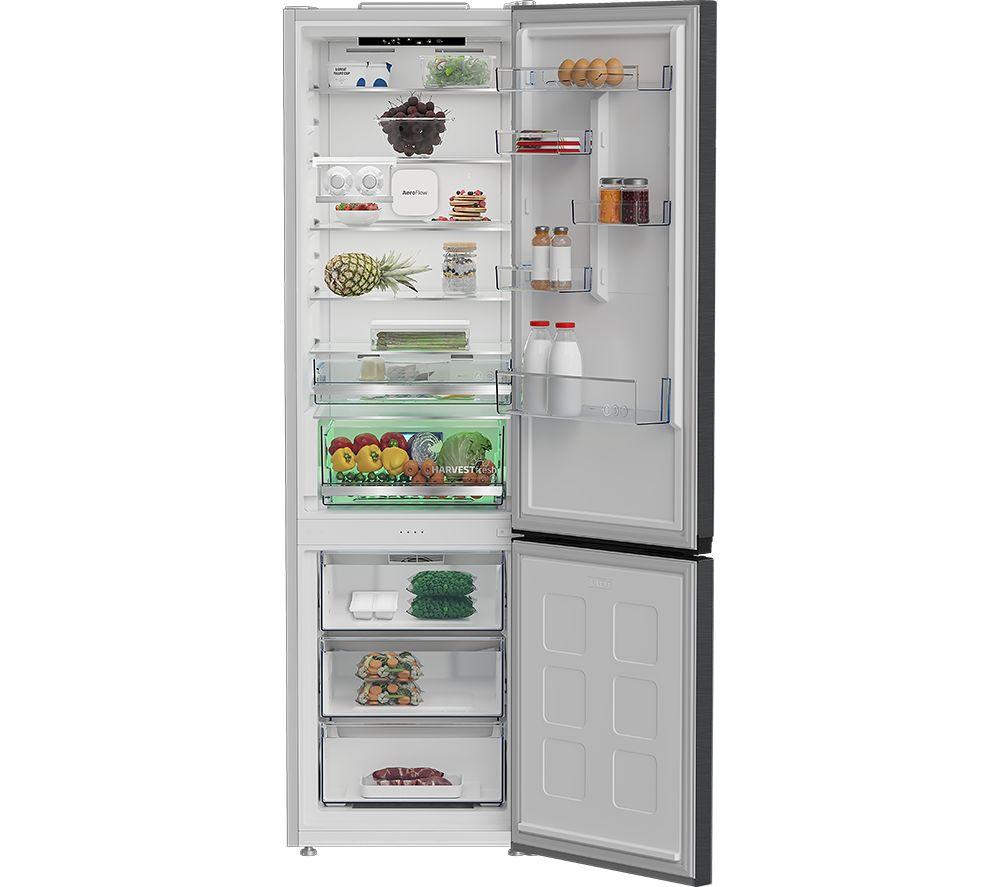 BEKO Pro HarvestFresh AeroFlow CNA7603VPZ 70/30 Fridge Freezer - Black Steel image number 3 of 11