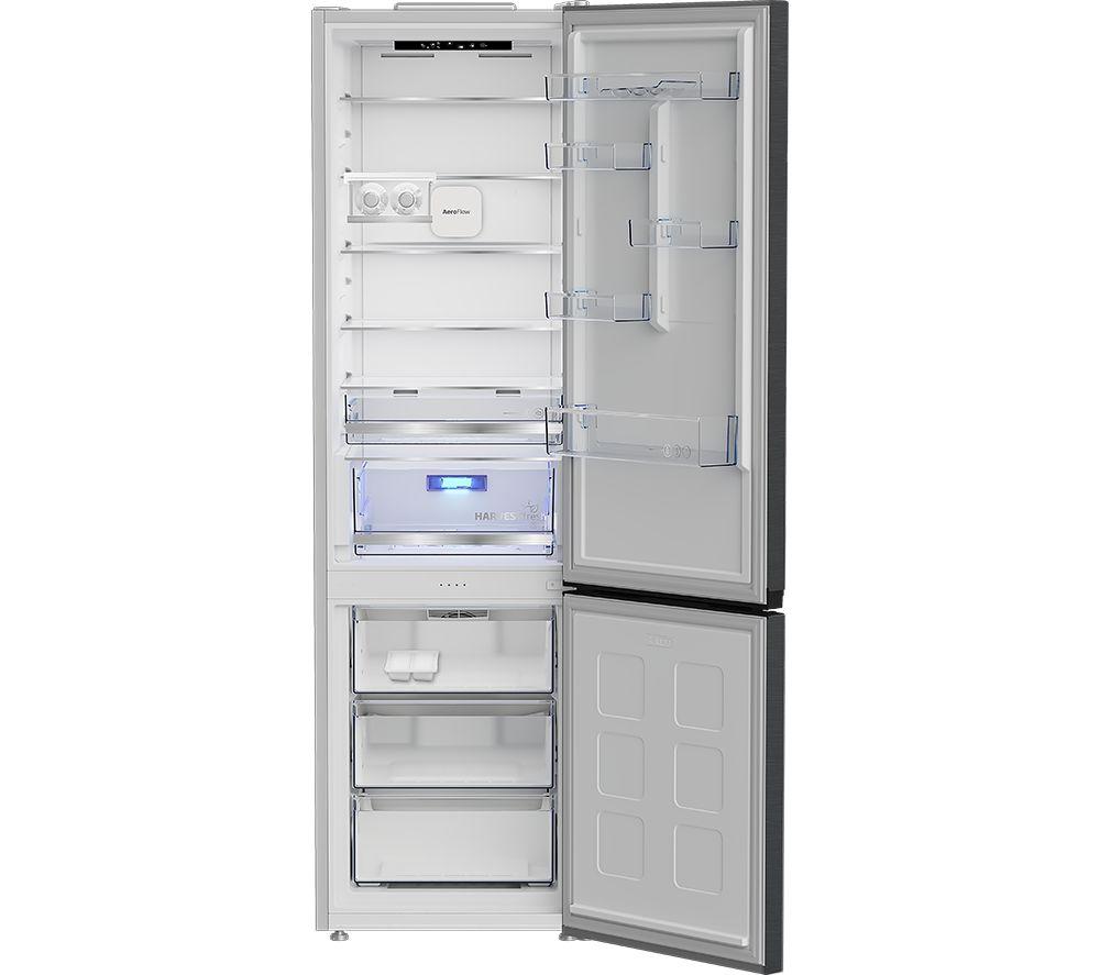 BEKO Pro HarvestFresh AeroFlow CNA7603VPZ 70/30 Fridge Freezer - Black Steel image number 4 of 11