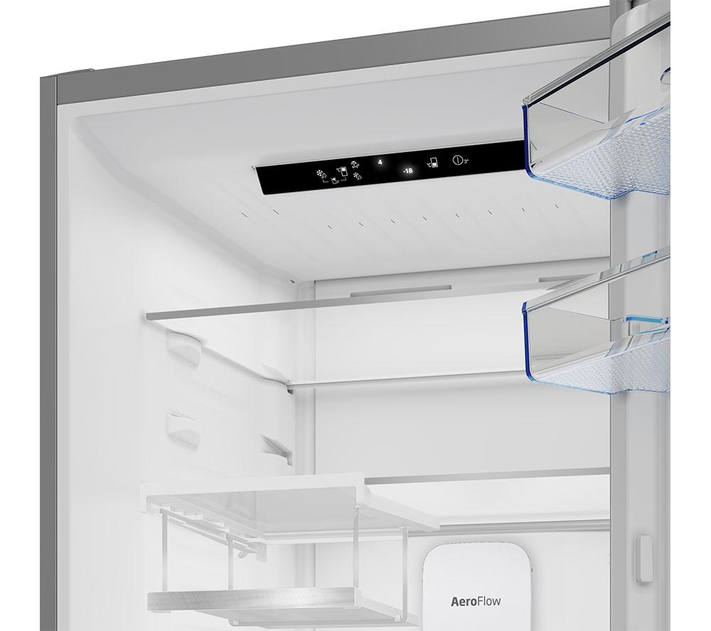 BEKO Pro HarvestFresh AeroFlow CNA7603VPZ 70/30 Fridge Freezer - Black Steel image number 8 of 11
