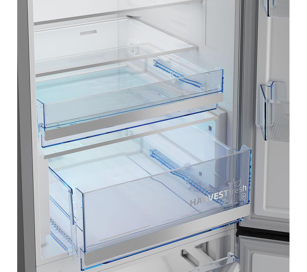 BEKO Pro HarvestFresh AeroFlow CNA7603VPZ 70/30 Fridge Freezer - Black Steel image number 9 of 11