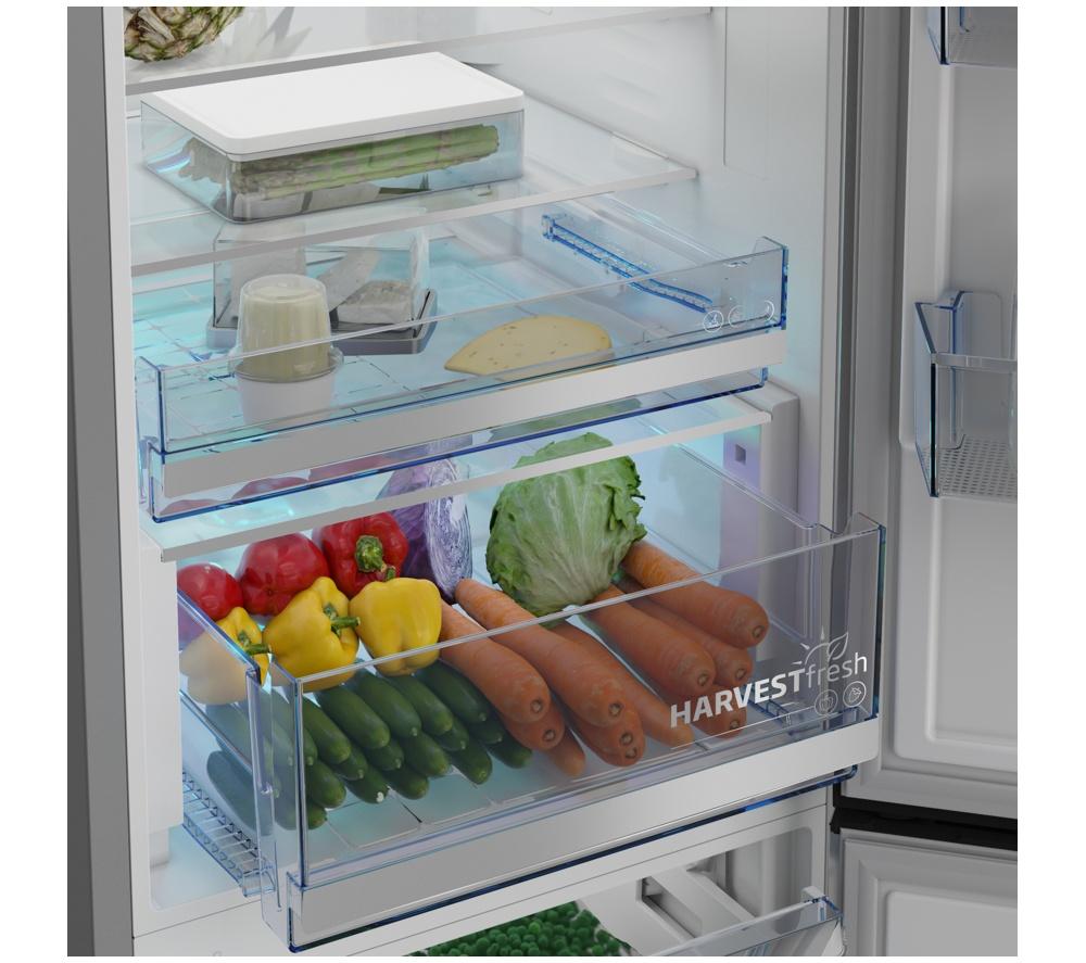 BEKO Pro HarvestFresh AeroFlow CNA7603VPZ 70/30 Fridge Freezer - Black Steel image number 10 of 23