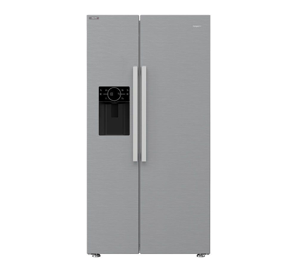 HOTPOINT HPG2 6573W XP4UK Dual No Frost American-Style Fridge Freezer – Silver, Silver/Grey