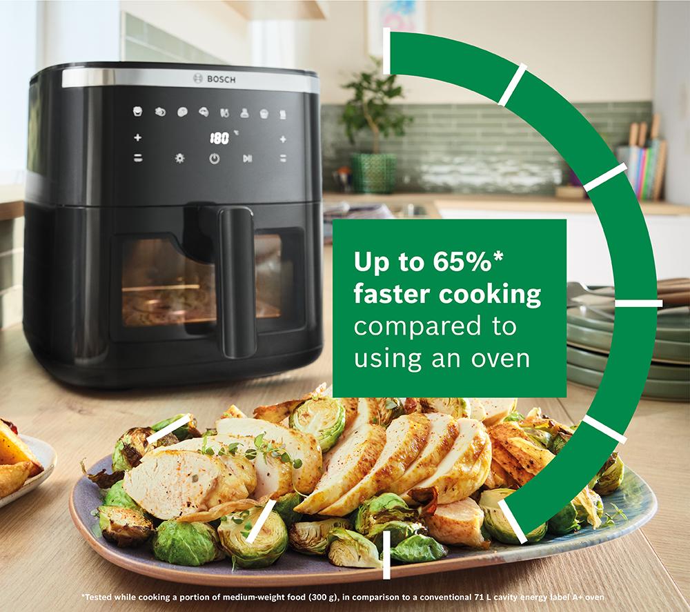 BOSCH Series 6 MAF671B1GB 9-in-1 Air Fryer & Grill - Black image number 6 of 12