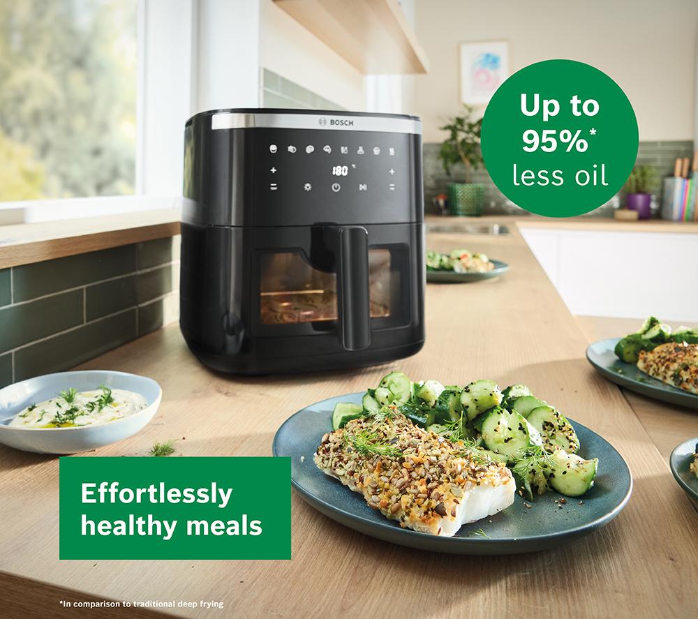 BOSCH Series 6 MAF671B1GB 9-in-1 Air Fryer & Grill - Black image number 11 of 12