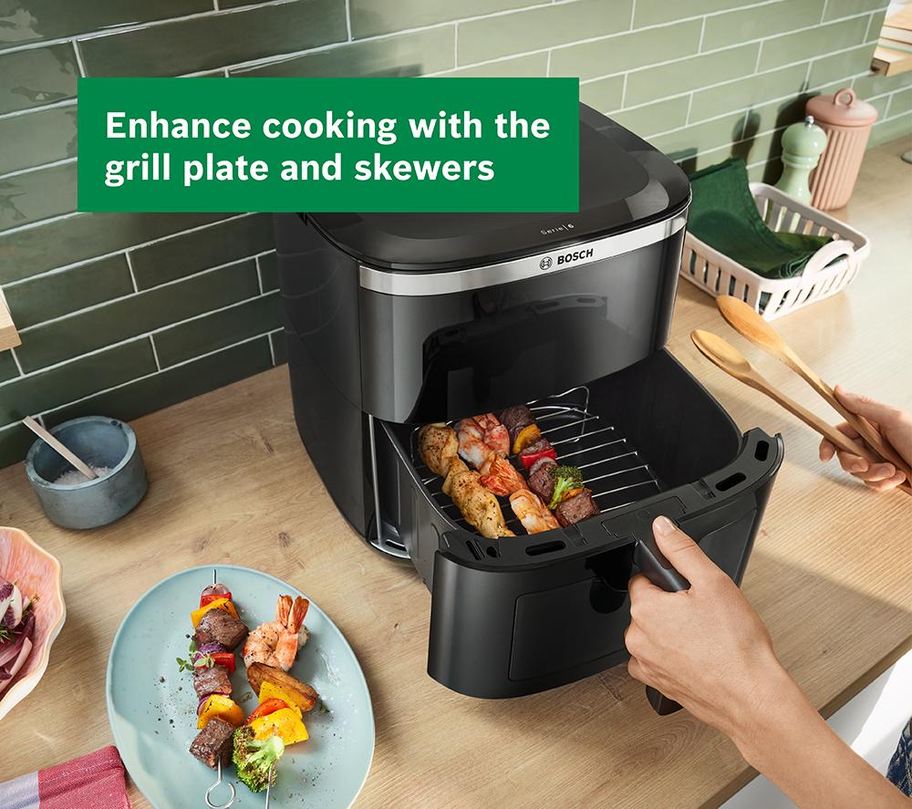 BOSCH Series 6 MAF671B1GB 9-in-1 Air Fryer & Grill - Black image number 12 of 12