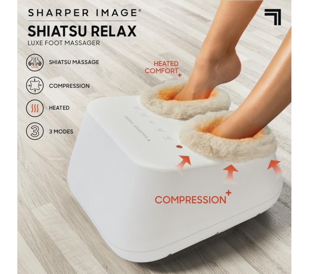 SHARPER IMAGE Shiatsu Foot Massager - White image number 2 of 6