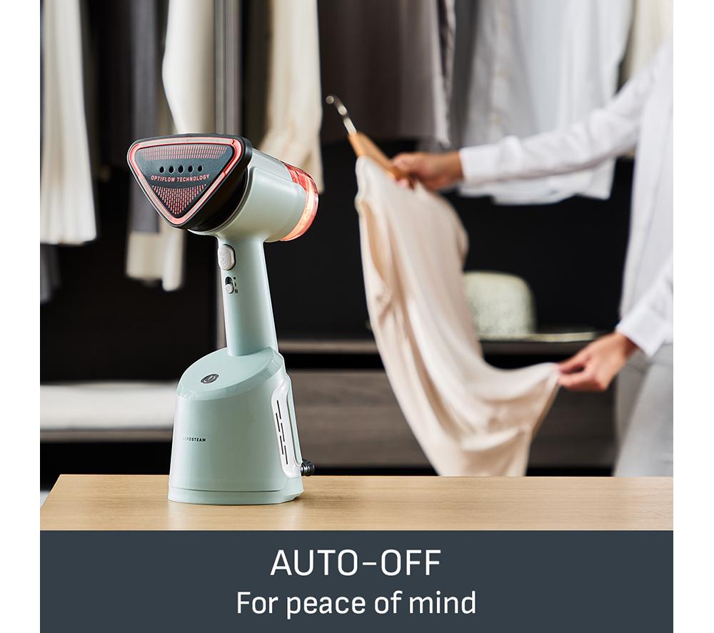 TEFAL AeroSteam DT9814 Clothes Steamer - Sage Green image number 10 of 12