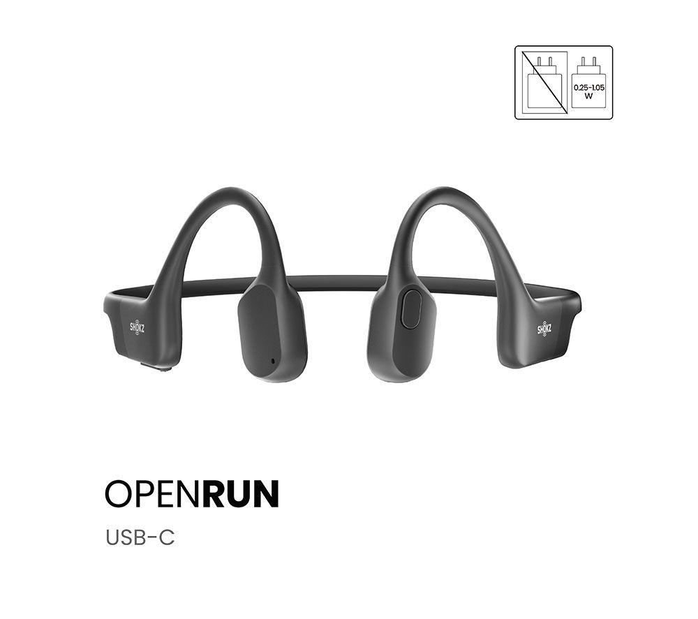 SHOKZ OpenRun USB-C Wireless Bluetooth Sports Headphones - Black image number 3 of 13