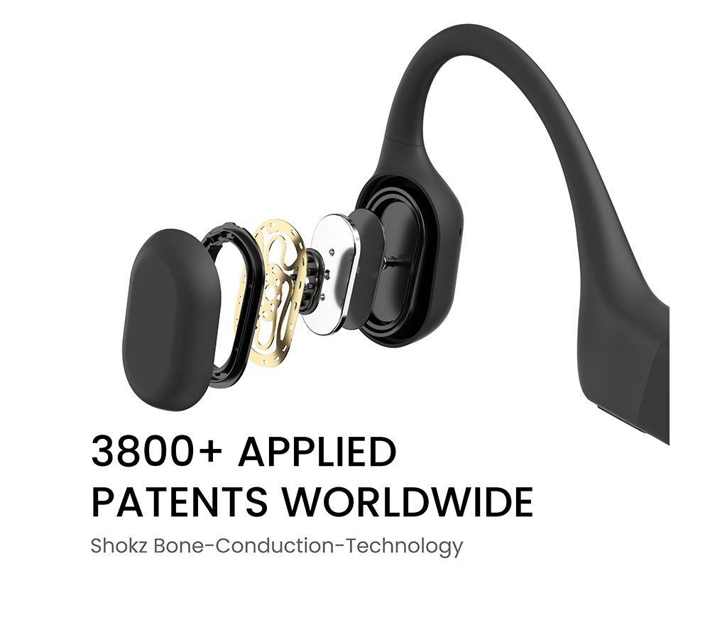 SHOKZ OpenRun USB-C Wireless Bluetooth Sports Headphones - Black image number 9 of 13