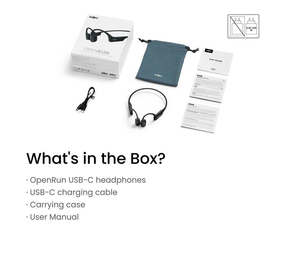 Buy SHOKZ OpenRun USB-C Wireless Bluetooth Sports Headphones