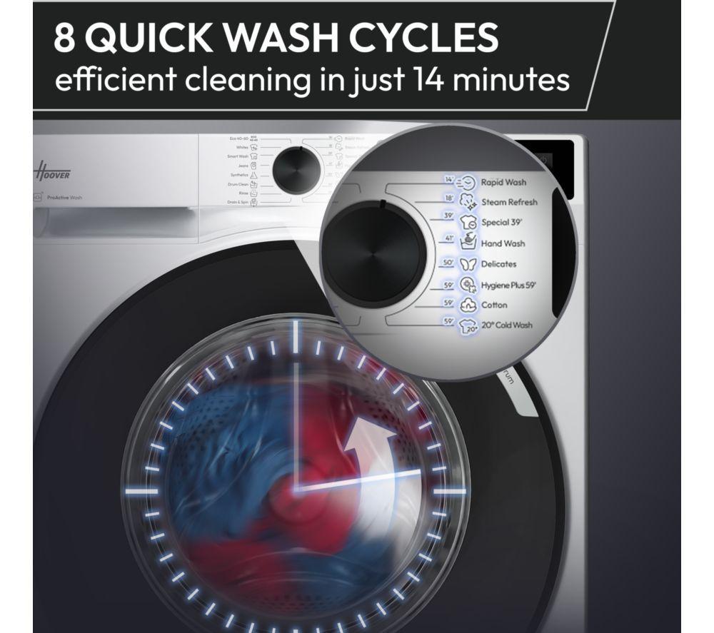HOOVER Pro Wash Series 5 HBP 49SBL8-80 WiFi-enabled 9 kg 1400 Spin Washing Machine - White image number 6 of 11