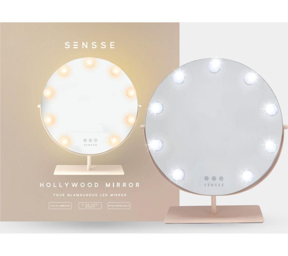 SENSSE SNHM02 Hollywood Light Up LED Mirror - Nude image number 2 of 4