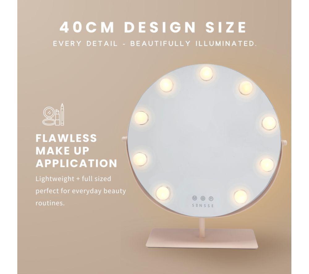 SENSSE SNHM02 Hollywood Light Up LED Mirror - Nude image number 3 of 4