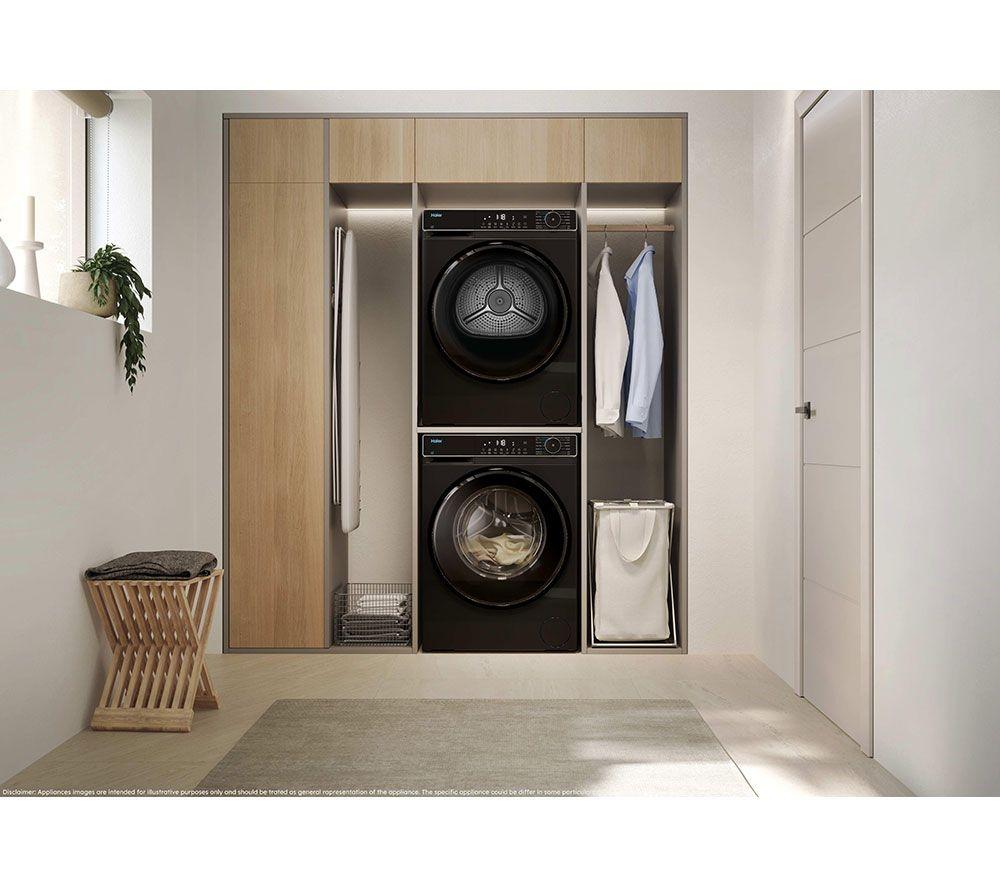 HAIER X Series 5 HD90-D357BU1-UK WiFi-enabled 9 kg Heat Pump Tumble Dryer - Black image number 12 of 21