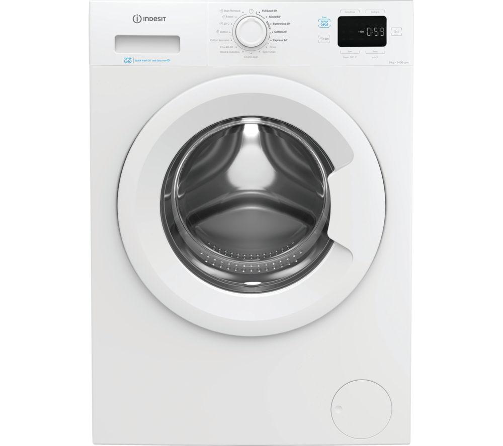INDESIT Push&Go IP 946 PUSH&GO UK 9 kg 1400 Spin Washing Machine – White, White