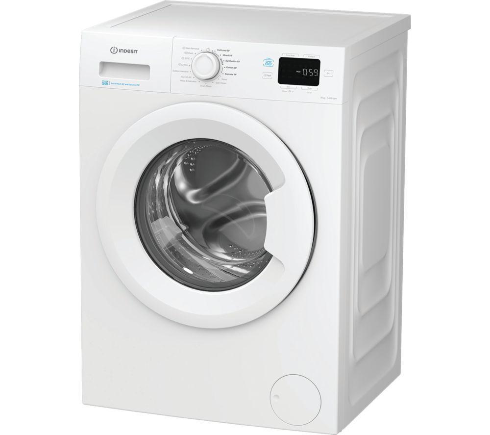 INDESIT Push&Go IP 946 PUSH&GO UK 9 kg 1400 Spin Washing Machine - White image number 2 of 8