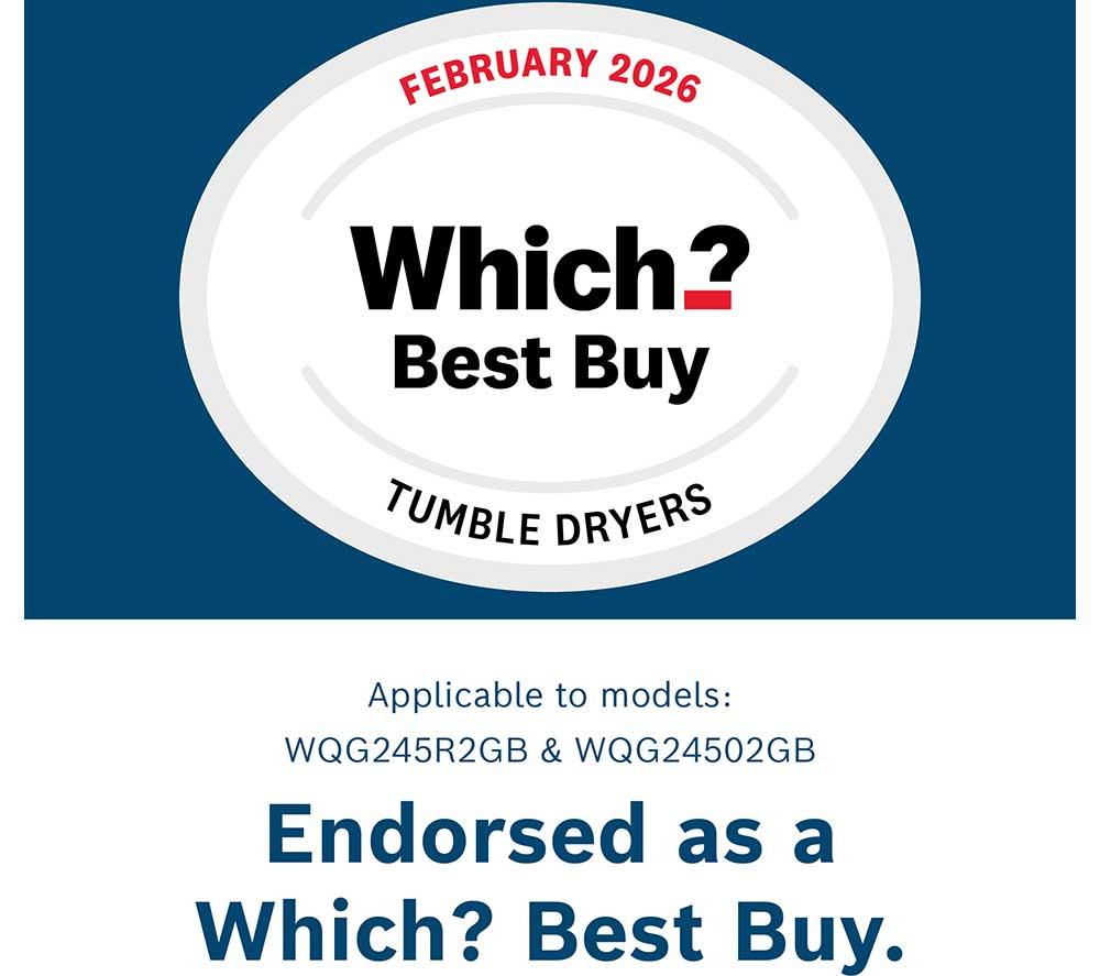 BOSCH Series 6 WQG245R2GB 9 kg Heat Pump Tumble Dryer - Graphite image number 12 of 19